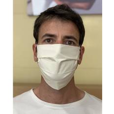 Beige Face Masks Pure Organic Cotton Reusable Masks With Filter Compartment