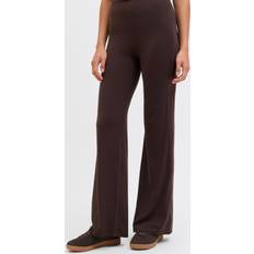 Brun - Dame - Fitness Tøj JJXX Jxsania Hw Yoga Pant Damebukser - Mørkebrun