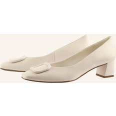 Uld Højhælede sko Högl Klassiske Uld Klassiske Pumps Til Elegante Lejligheder - Beige