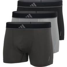 Adidas Återvunna material Kalsonger adidas Plain Active Micro Flex Eco Boxer Shorts - Charcoal Grey/Grey/Black