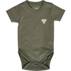 Hummel Grøn Bodyer Hummel Sparkedragt Body S S Bee - Oliven/Offwhite