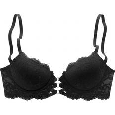 Lascana Push-up-BH Leo-Optik Sexy Dessous - Schwarz