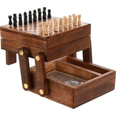 Wood Board Game 13 x 12 x 8 cm