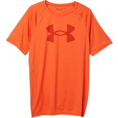 Orange T-shirts Under Armour Tech Big Logo Boys Short Sleeve - Orange Base