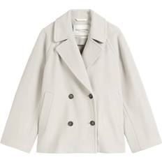 Marc O'Polo Dam Ytterkläder Marc O'Polo Übergangsjacke Mit Doppelreihiger Knopfleiste - Beige