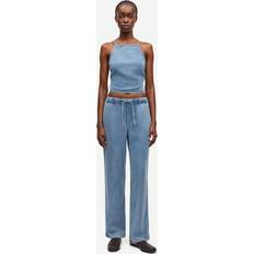 Samsøe Samsøe Bukser & Shorts Samsøe Samsøe Sahoysa Trousers Denim Blue Bukser - Denim Blue