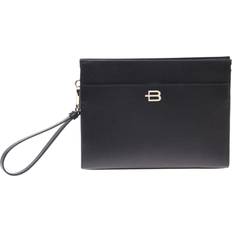Unisex Kuvertväskor Baldinini Unisex Black Saffiano Clutch Bag