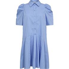 Lange kjoler - Stribede Co'Couture Micacc Stripe Shirt Dress Kjoler - Pale Blue