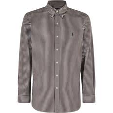 Polo Ralph Lauren Sportswear Garment Clothing Polo Ralph Lauren Long Sleeve Sport Shirt - Copper Brown White