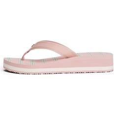 Tommy Hilfiger Chaussons Tommy Hilfiger Sandales Tongs à Semelle Compensée Finement Crantée