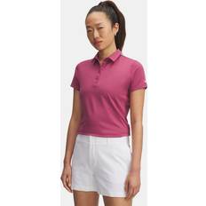 Breathable - Women Polo Shirts Under Armour Playoff Short Sleeve Golf Polo Shirt - Red