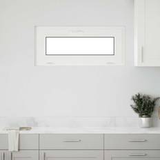 PVC Sideswing-vindue vidaXL Kældervindue Risor 90x40 cm Tilt 2 Ruder Hvid PVC Sideswing Vindue med 3-lags glas