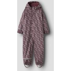 Name It Regnoverall Mit Fleece NmfDry10 Fig Met Blommor - NmfDry10