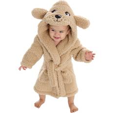 12-18M Dressing Gowns Children's Clothing Metzuyan Baby Boys Girls Unisex Animal Hooded Snuggle Fleece Dressing Gown - Puppy Dog