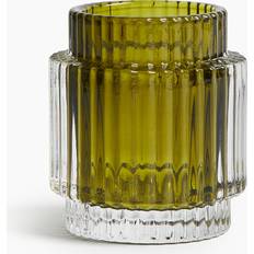 H&M Fyrfadsholder i Glas Mosgrøn Fyrfadsstage 20.3cm