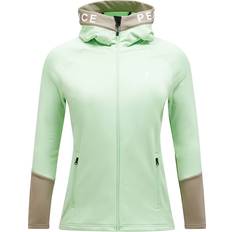 Peak Performance Rider Zip Hood Fleecejacka Dam - Grön