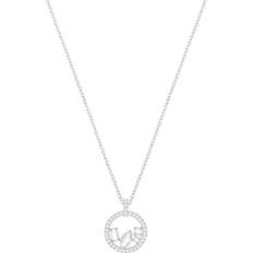 Swarovski Silverpläterad Halsband Swarovski Halsband Kvinnor Henrietta Kristall Hänge - Silver