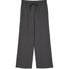 Vero Moda Tie Waist Wide Leg Trouser - Dark Grey Melange