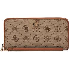 Neda 4G Peony Logo Maxi Wallet - Beige