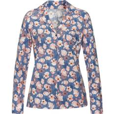 Blomstrede Natkjoler Vivance Soveskorte - Safir/Ensian/Koral/Offwhite