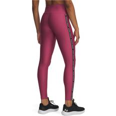 Rød - Træningstøj Leggings Under Armour Tech Wordmark Tape Leggings - Black/White
