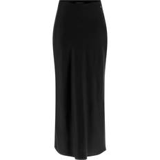 Guess Women Skirts Guess Satin Pencil Long Skirt - Black