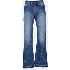 Off-White Jeans Off-White Paint Relax Slim Fit Jeans - Blue