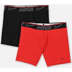 Multifärgade - Träningsplagg Kalsonger Nike Elite Cotton Stretch Boxer Brief - Black/Red