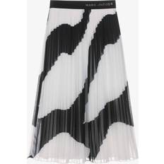 Wool Skirts Children's Clothing Marc Jacobs Girls Zebra Print Pleated Skirt - Black/White