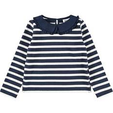 Molo Blå Bluser & Tunikaer Molo Organic Rama Langærmet Bluse - Blue Cream