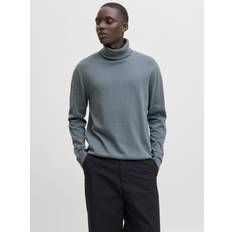Jack & Jones Jersey Tröjor Jack & Jones Enfärgat Rullkrage Grå