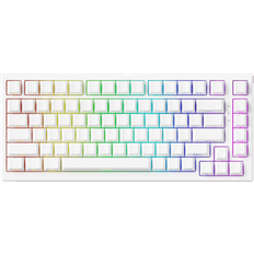 White mechanical keyboards Akko TAC75 HE Mechanical Keyboard 0.01mm