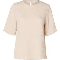 Selected Blusar Selected Blus SLFLUCIA - Beige