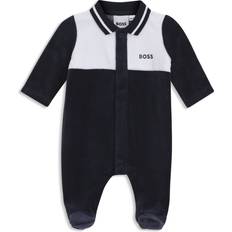 Bodysuits BOSS Kids Logo Velvet Romper Pyjamas