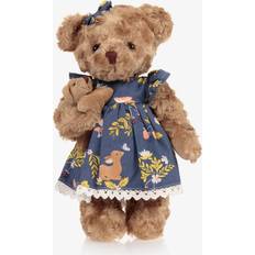 Girls Teddy Bear Dress - Brown