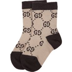Beige Underwear Gucci Cotton Gg Socks - Beige/Brown