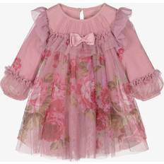 18-24M Dresses Angel's Face Baby Girls Pink Tulle Rose Print Dress