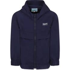 Kenzo Outerwear Kenzo Kids Blue Windbreaker Jacket For Kids - Blue