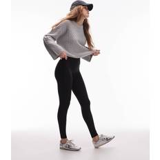 Supersoft Stretch Leggings With Deep Waistband - Black