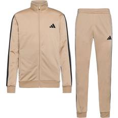 Beige - Herre Jakkesæt adidas Sport Performance Træningssæt M 3S Tr Tt Ts - Brun