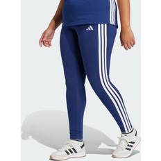 Adidas Bomull Strumpbyxor & Stay-ups adidas Essentials 3-Streifen Cotton Leggings - Dark Blue White