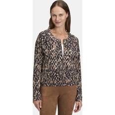 Betty Barclay Ytterkläder Betty Barclay Ribbed Jacket Animal Print - Navy
