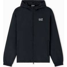 Train Core Nylon Hooded Sweatshirt - Black