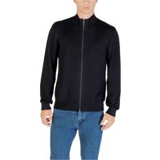 Herr - Viskos Koftor Armani Exchange Modern Stickad Kofta - Marinblå