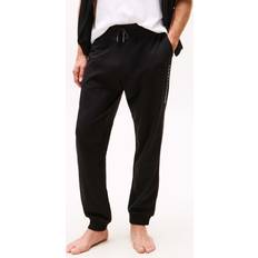 Herre - Skind Bukser Tommy Hilfiger Pyjamasbukser Track Pant Til Herre - Sort/Hvid