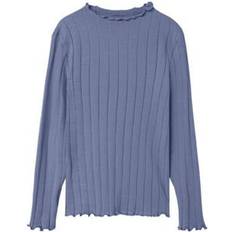 Drenge Bluser & Tunikaer Børnetøj Name It NkfNoline Ls Slim Top Bluse - Blue Ice