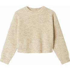 Name It Striktrøjer Name It Pullover Nkfholly Boxy Fit Striktrøje - Beige