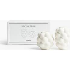 2-Pack Mini Stoneware Vases White