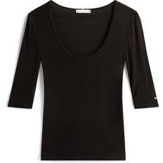 Tommy Hilfiger Viskose T-shirts Tommy Hilfiger Shirt - Schwarz