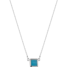 Turkos Halsband Spero London Square Sterling Silver Necklace